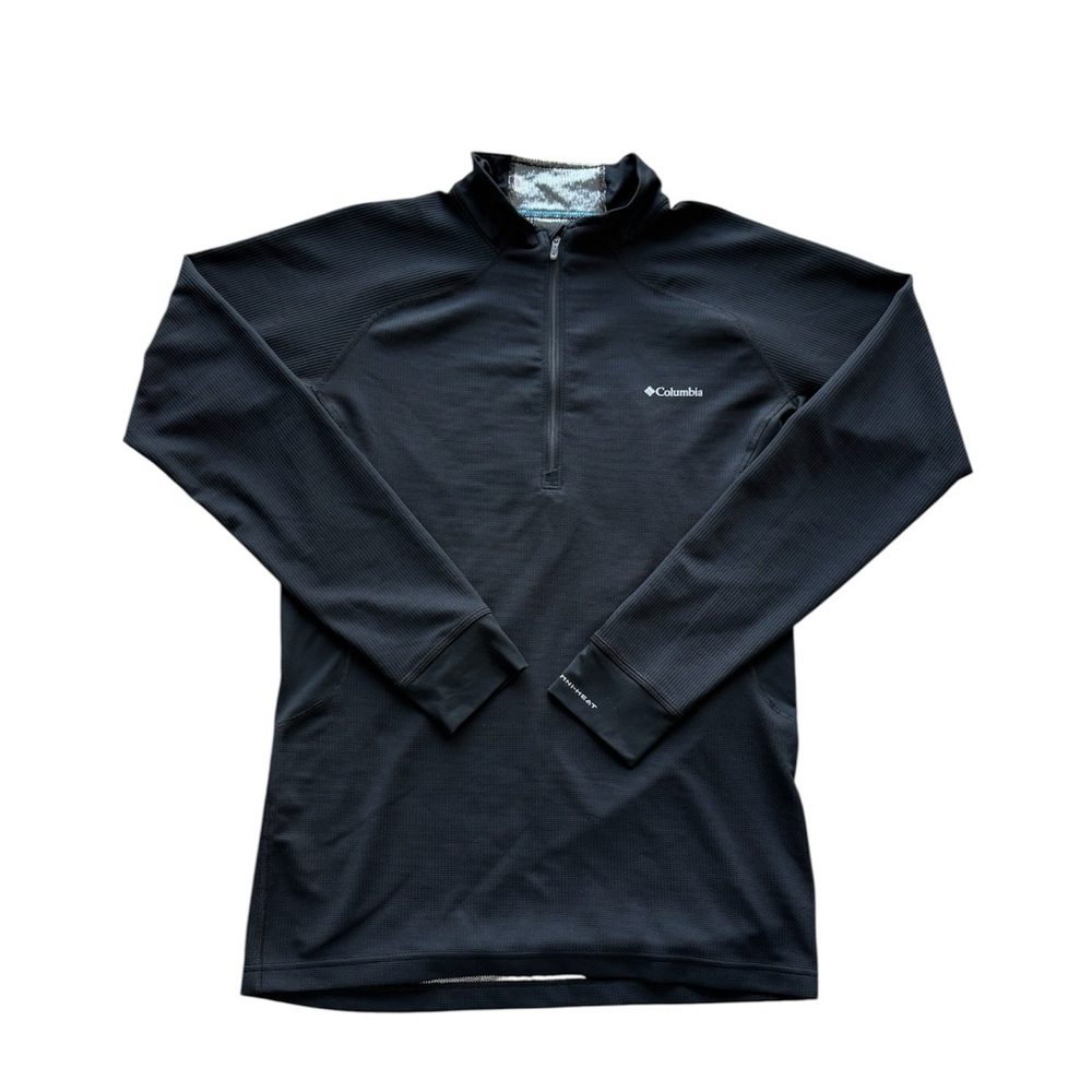 Mens Columbia Black Quarter-Zip Pullover